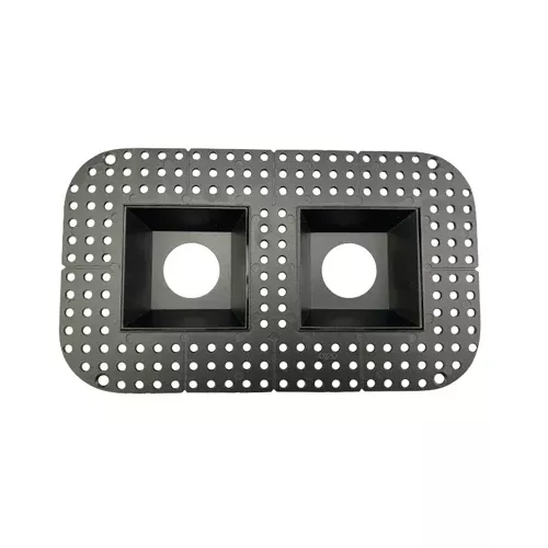 Canolight CL-DL3-3ST-D-BL, 3″ Double Square Frame Trimless For DL3 Series, Black