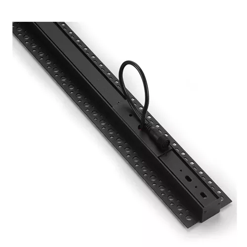 Canolight CL-Track-R-ULS-3M-BL, Ultra Slim Recessed Magnet Track, 200W, 24VDC, 3 Meters Length, Dimmable, Black