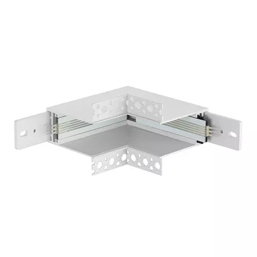 Canolight CL-TrackR-L-Inner-WH, Recessed Standard Magnet Track Accessory, Inner Corner, White