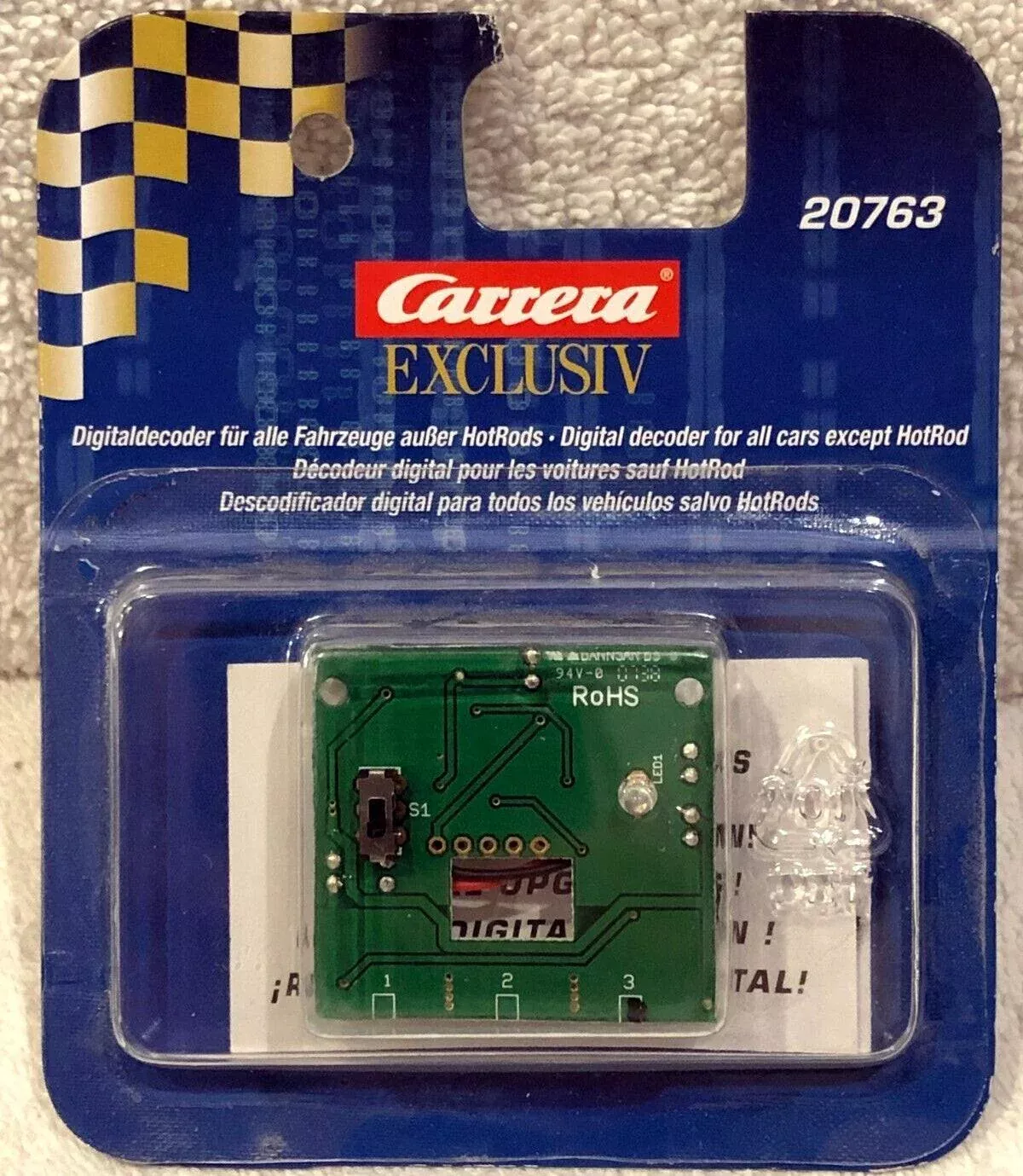Carrera 26763 Exclusiv Digital Decoder Chip1/24 Slot Car except HotRod