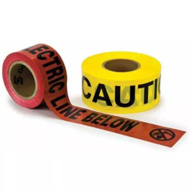 “Caution Buried Electric Line Below” Barricade Tape, 6″ x 1000′ By 3M 368
