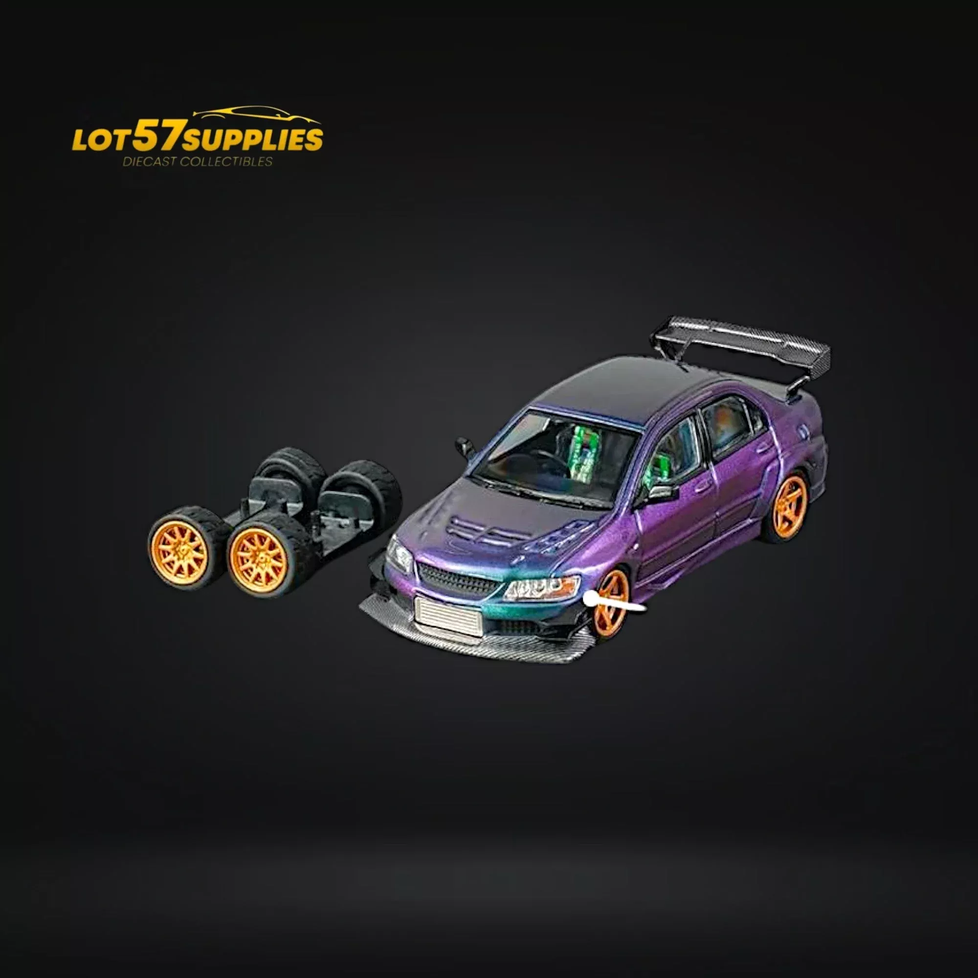 CM Model Mitsubishi Lancer Evolution IX Widebody Chameleon 1:64