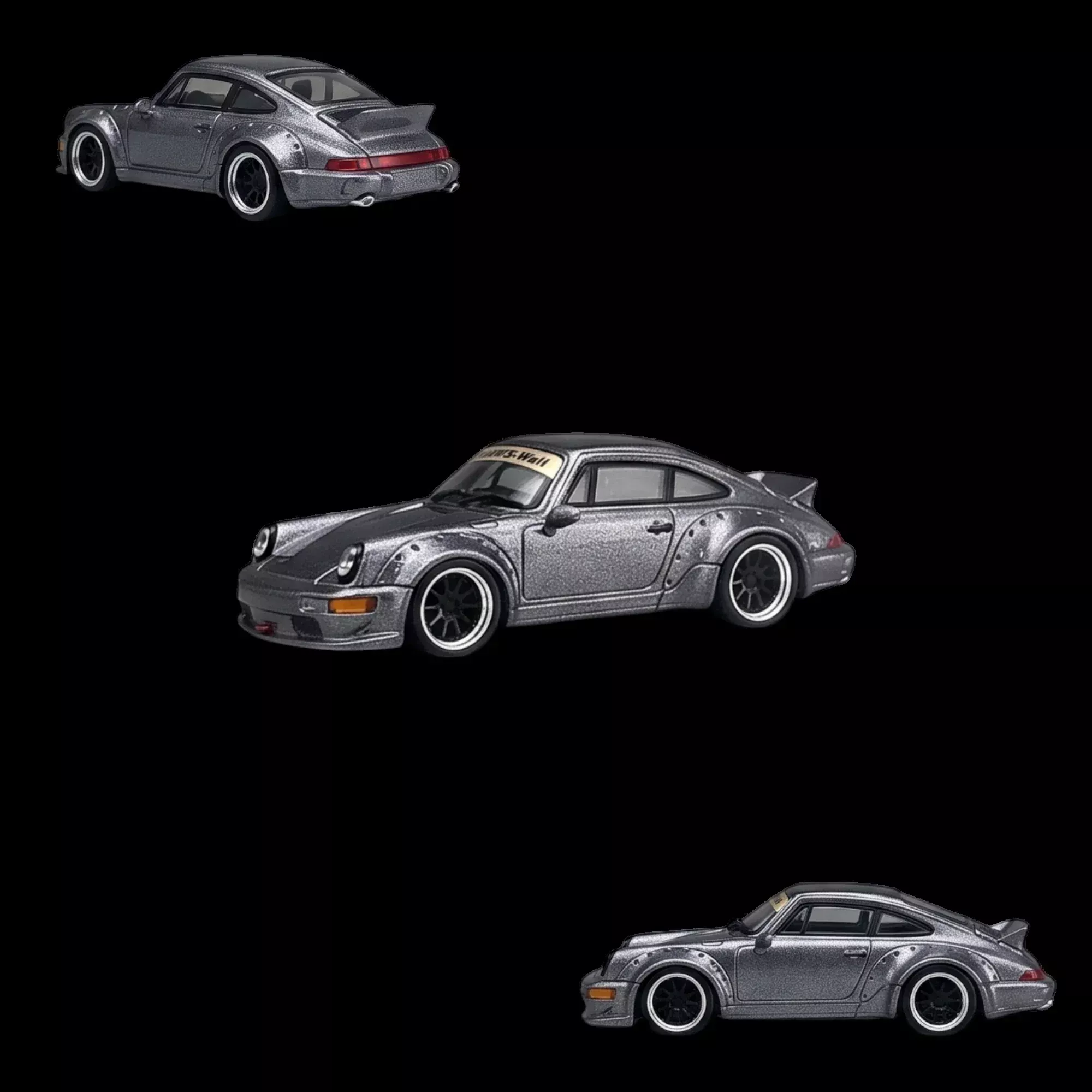 CM Model Porsche 964 Widebody Metallic Gray 1:64