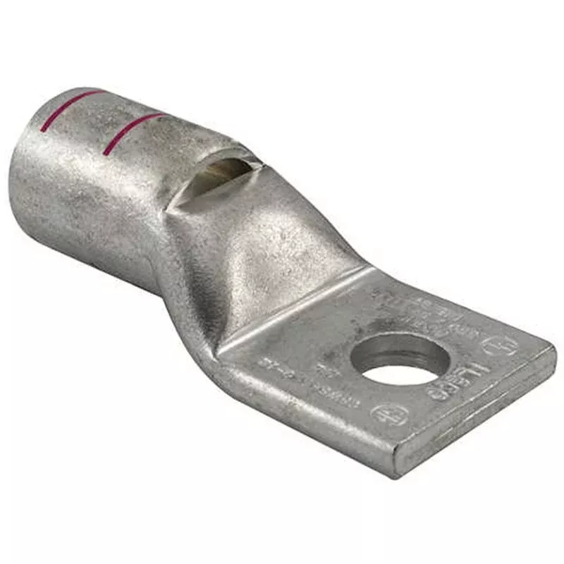 Compression Lug, 1-Hole, Copper, 1/0 AWG, 1/4″ Stud Size By nVent Ilsco CSWS-1/0-14