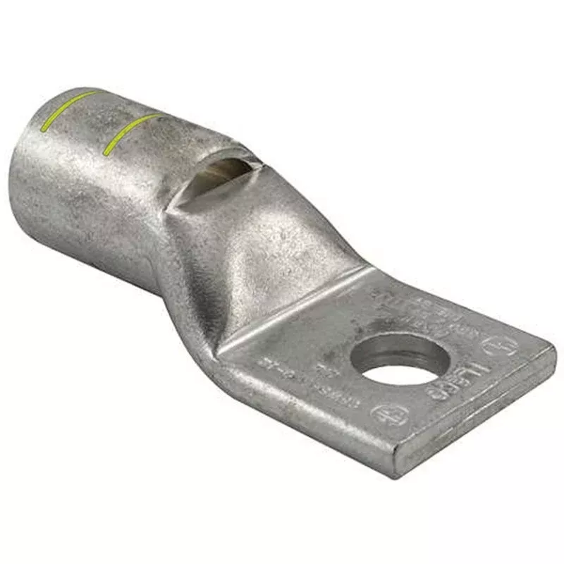 Compression Lug, 1-Hole, Copper, 250 MCM, 3/8" Stud Size, Yellow By Penn-Union BLU025S2