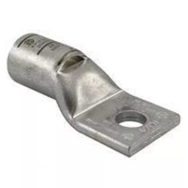 Compression Lug, 1-Hole, Copper, 3 AWG, 5/16″ Stud Size, White By Penn-Union BLU3S2