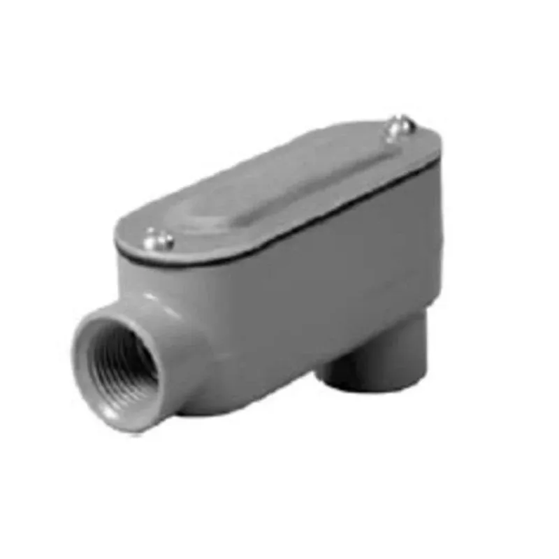 Conduit Body, Type LB, “R” Series, 3/4″, Die Cast Aluminum 34CBLB