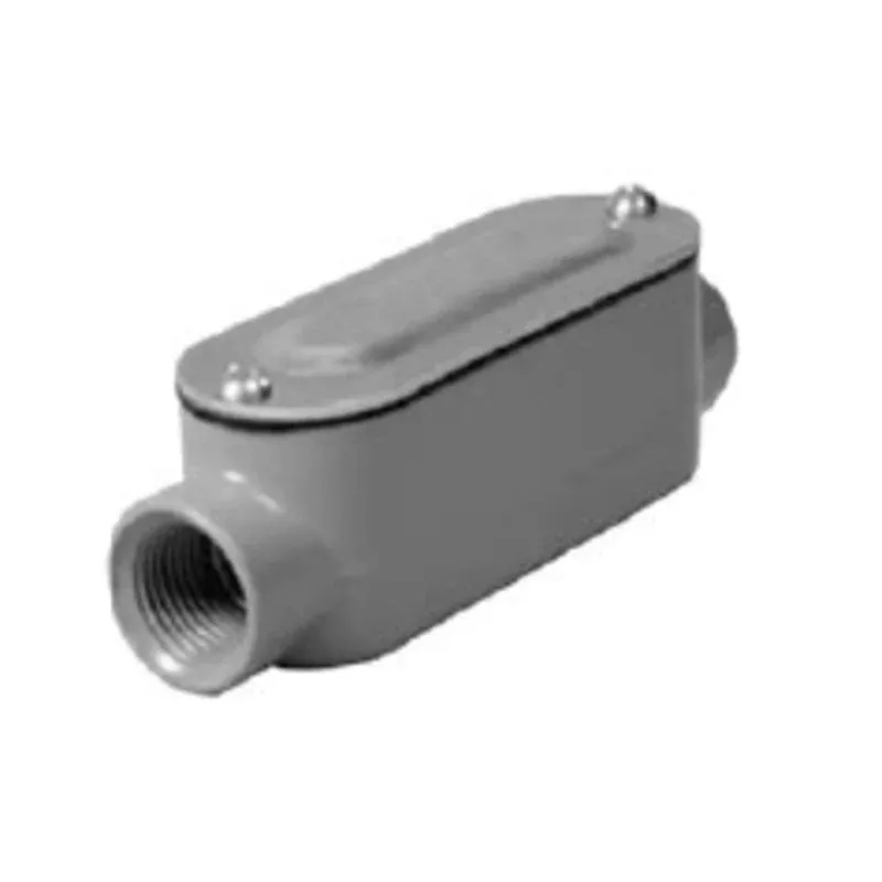 Conduit Body, Type LC, “R” Series, 1/2″, Die Cast Aluminum 12CBLC