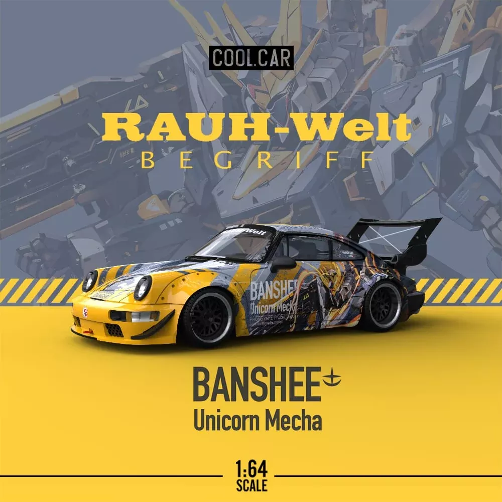Cool Car Porsche RWB 964 BANSHEE MECHA Livery 1:64