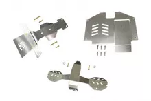(D) STAINLESS STEEL SKID PLATES FOR FRONT, CENTER, REAR CHASSIS -18PC SET