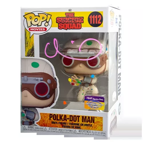David Dastmalchian Signed Polka Dot Man Funko Pop – 7BAP Signature Series