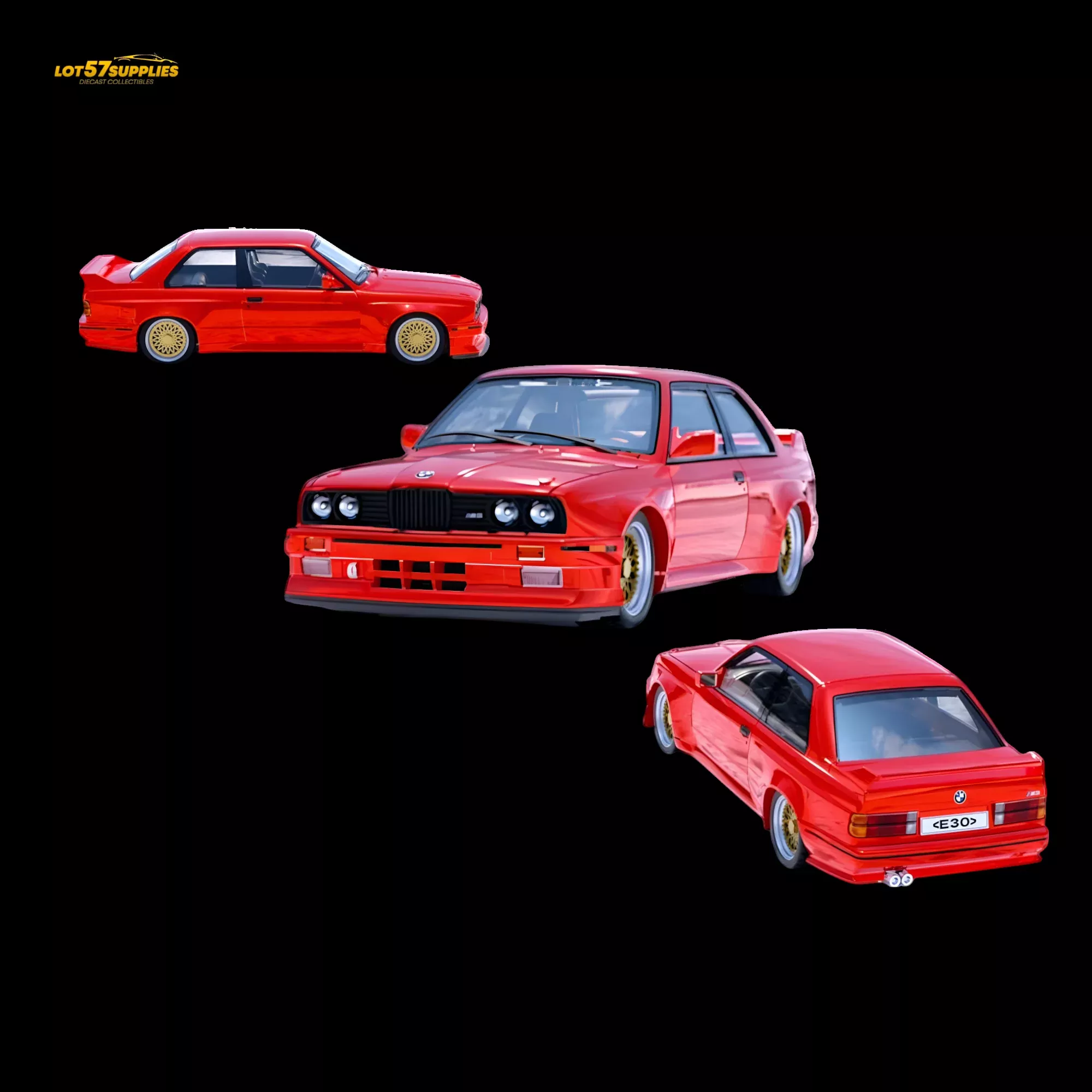DCM BMW M3 E30 Red 1:64