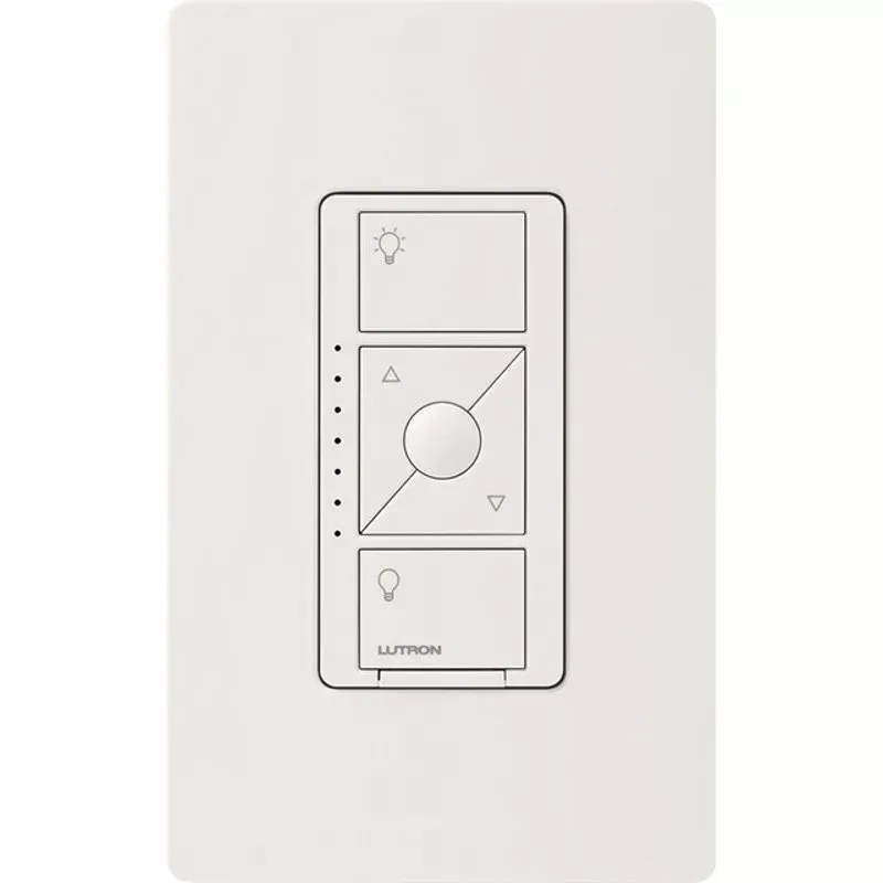 Decorator Dimmer Switch, Wireless, White By Lutron PD-5NE-WH