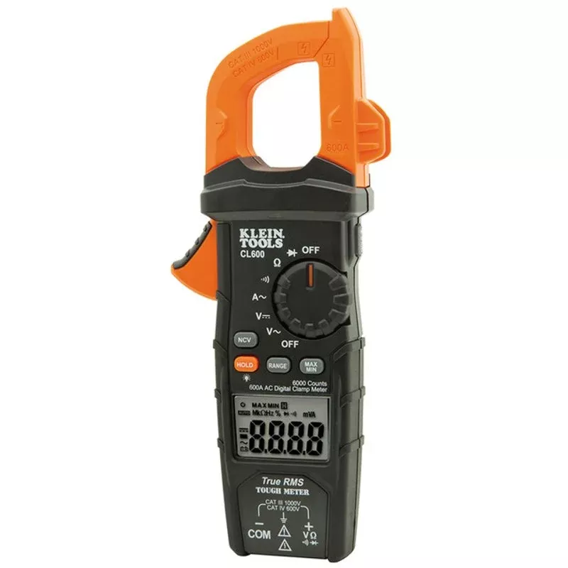 Digital Clamp Meter, AC Auto-Ranging, 600A By Klein Tools CL600