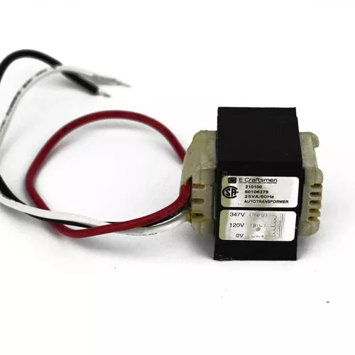 E Craftsmen 210100, Slim-Line 347V Down to 120V 25VA, LED Lighting Step-Down Autotransformer