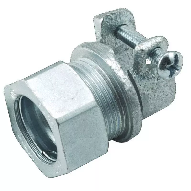 EMT Combination Coupling, EMT to Flex, 1/2″, Steel/Malleable By Hubbell-Raco 1942