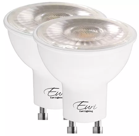 Euri Lighting EP16-7W5040EG-2 7W PAR16 LED Spot Light, 4000K, Set of 2