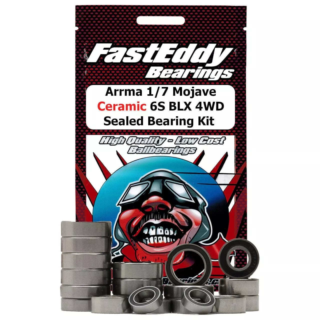 Fasteddy Arrma 1/7 Mojave 6S BLX 4WD Ceramic Sealed Bearing Kit