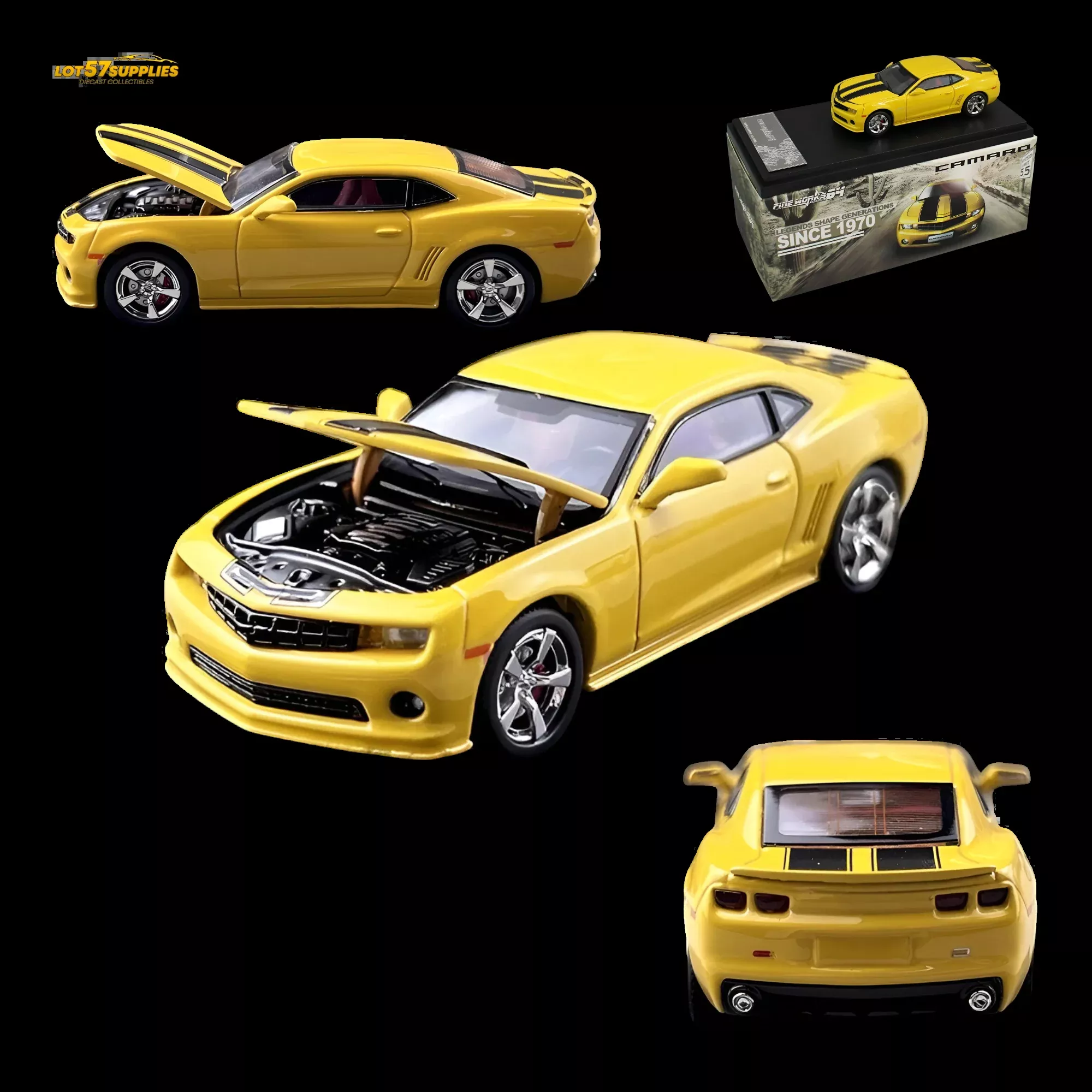 Fine Works64 Chevrolet Camaro Bumblebee Yellow 1:64