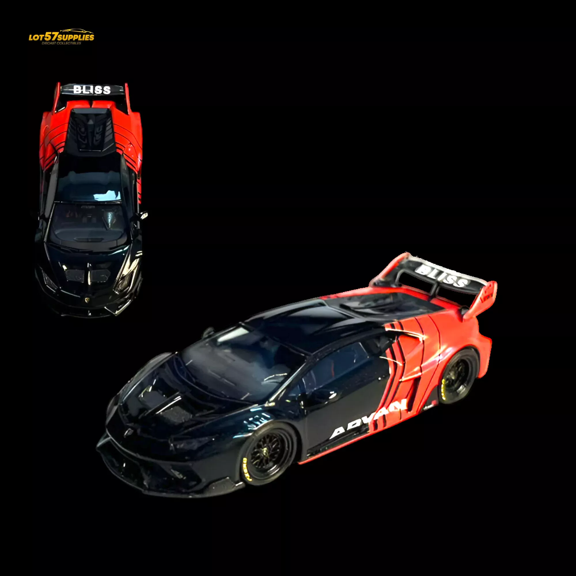 Flame Lamborghini Huracan GT LP610 ADVAN 1:64