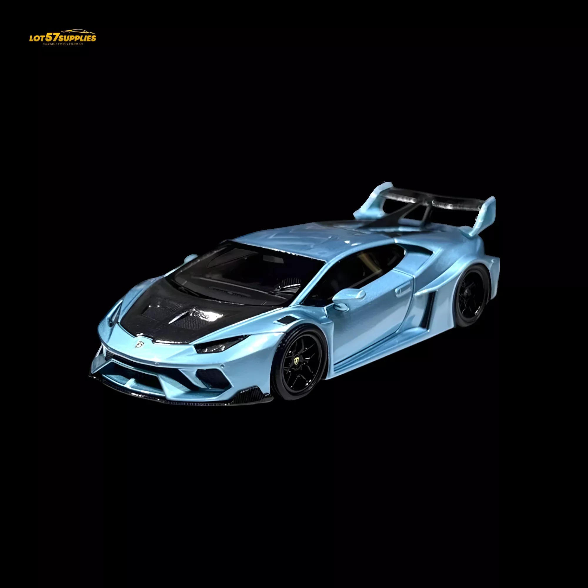 Flame Lamborghini Huracan LP610-4 ICE BLUE 1:64