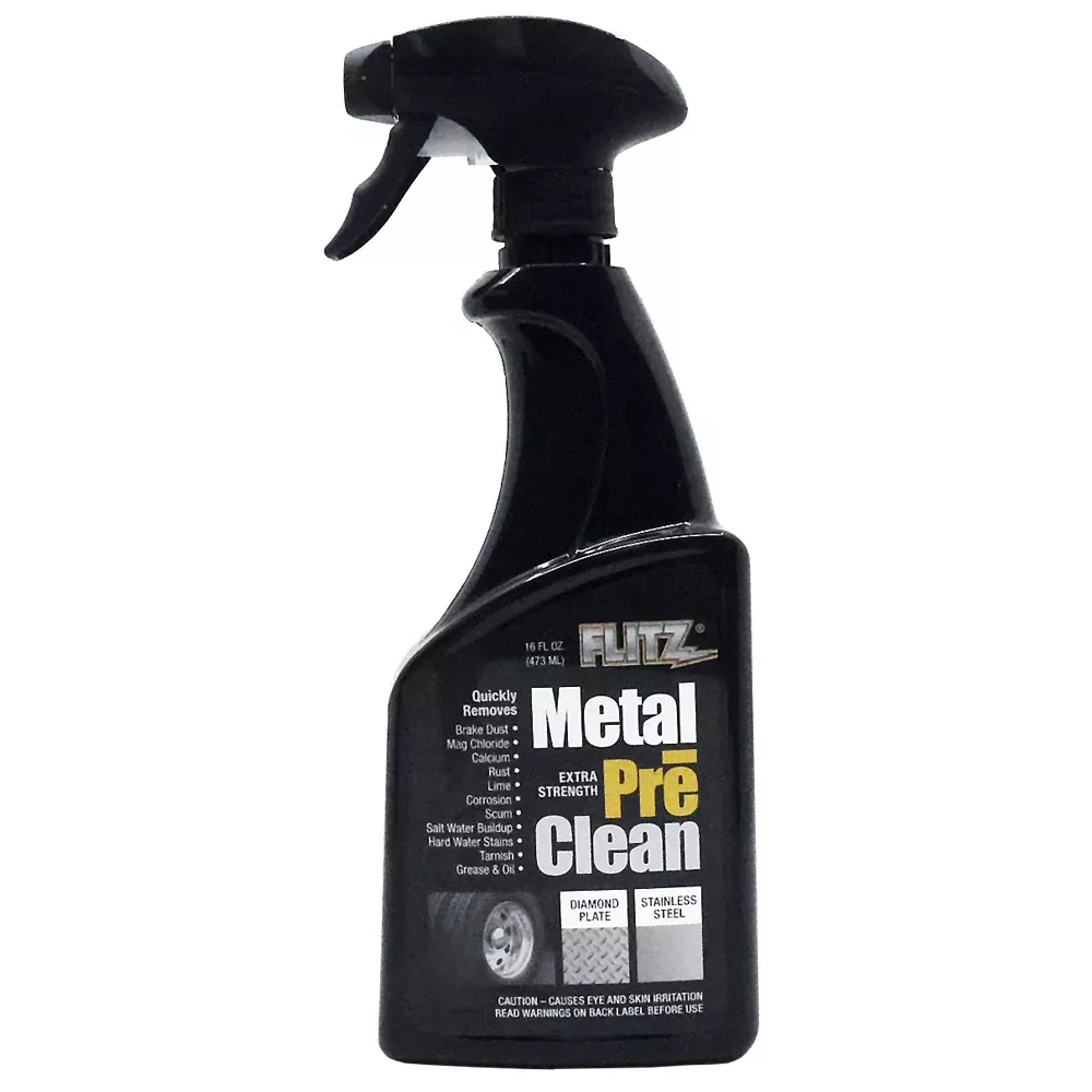 Flitz Metal Pre-Clean – All Metals Icluding Stainless Steel – 16oz Spray Bottle [AL 01706]