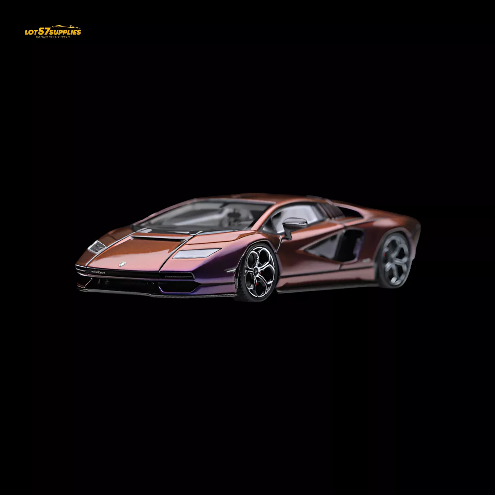 FuelMe Model Lamborghini Countach LPI 800-4 Blu Hal Chameleon 1:64