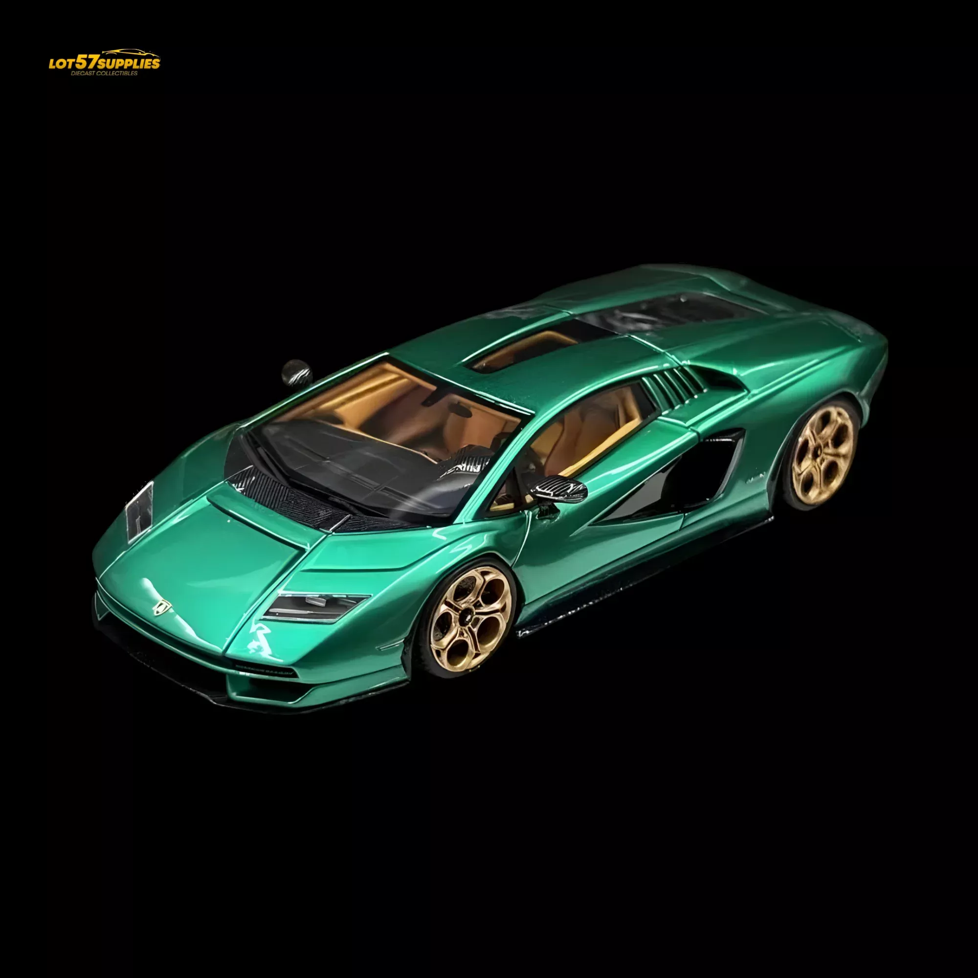 FuelMe Model Lamborghini Countach LPI 800-4 Verde Arbete 1:64