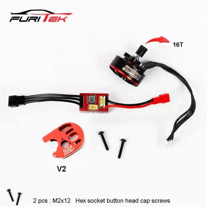Furitek FUR-2632 MicroSilk 2025 Brushless Power System Combo for Axial SCX24
