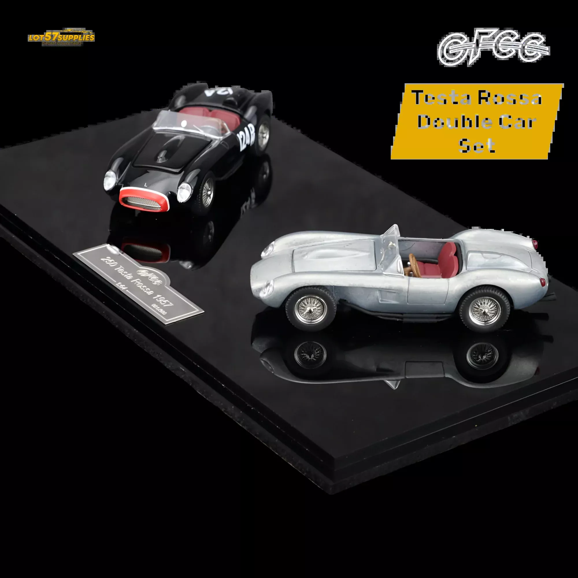GFCC 250 Testa Rossa Black Beauty Double Car Set 1:64