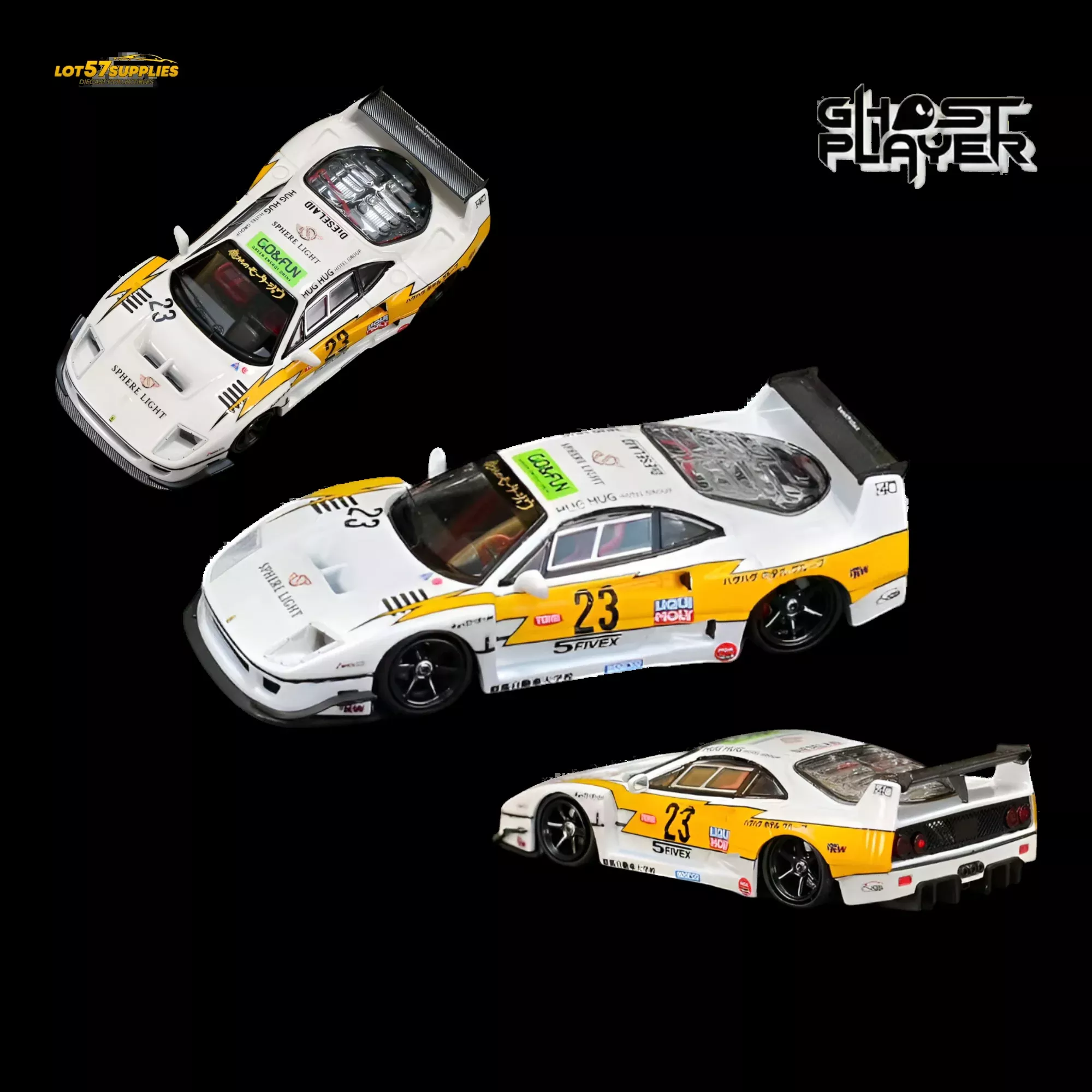 Ghost Player LBWK F40 Yellow Flash #23 1:64