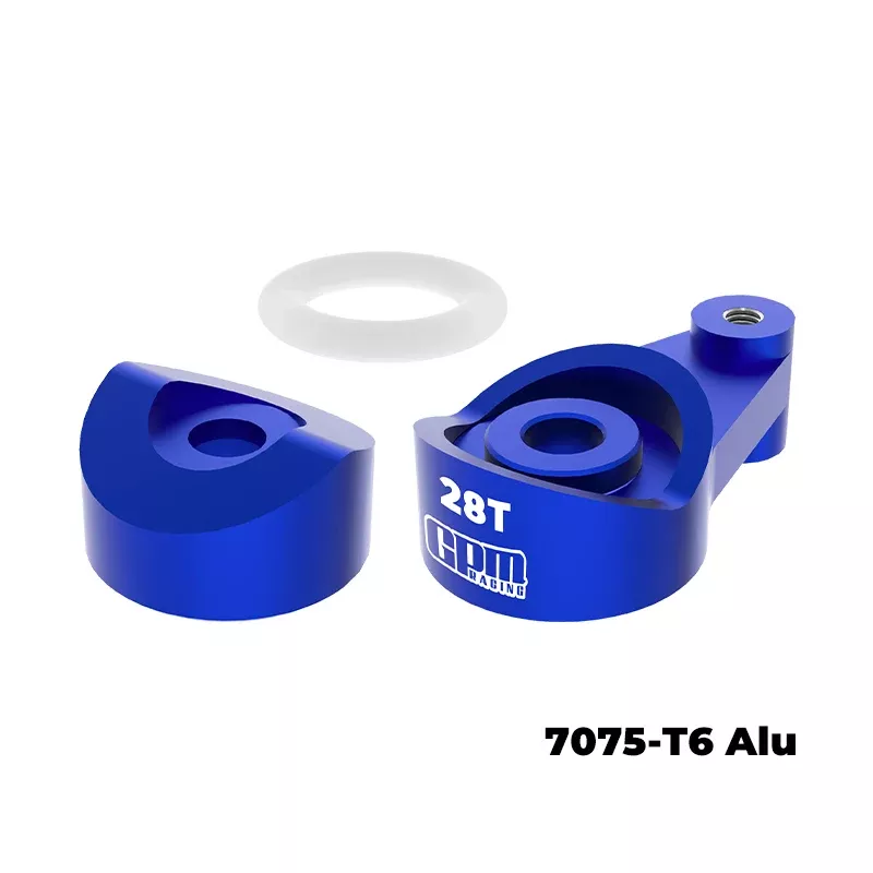 GPM RACING,AXIAL-SCX30 7075-T6 ALLOY STEERING HORN 28T (SERVO SAVER) SCX30/28TSH
