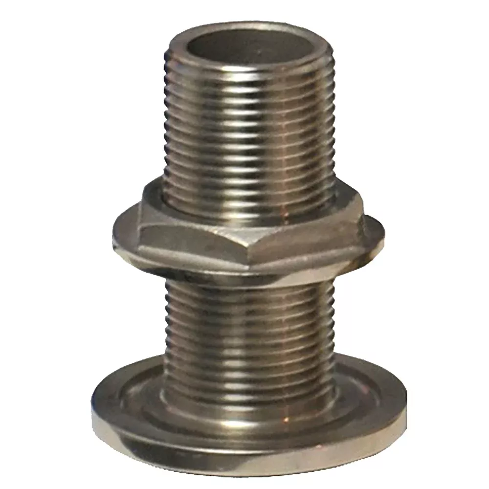 GROCO 3/4″ NPS NPT Combo Stainless Steel Thru-Hull Fitting w/Nut [TH-750-WS]