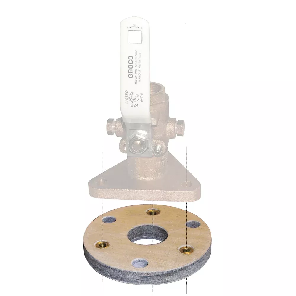 GROCO Backing Block f/1-1/4″1-1/2″ Seacocks [BB-2]
