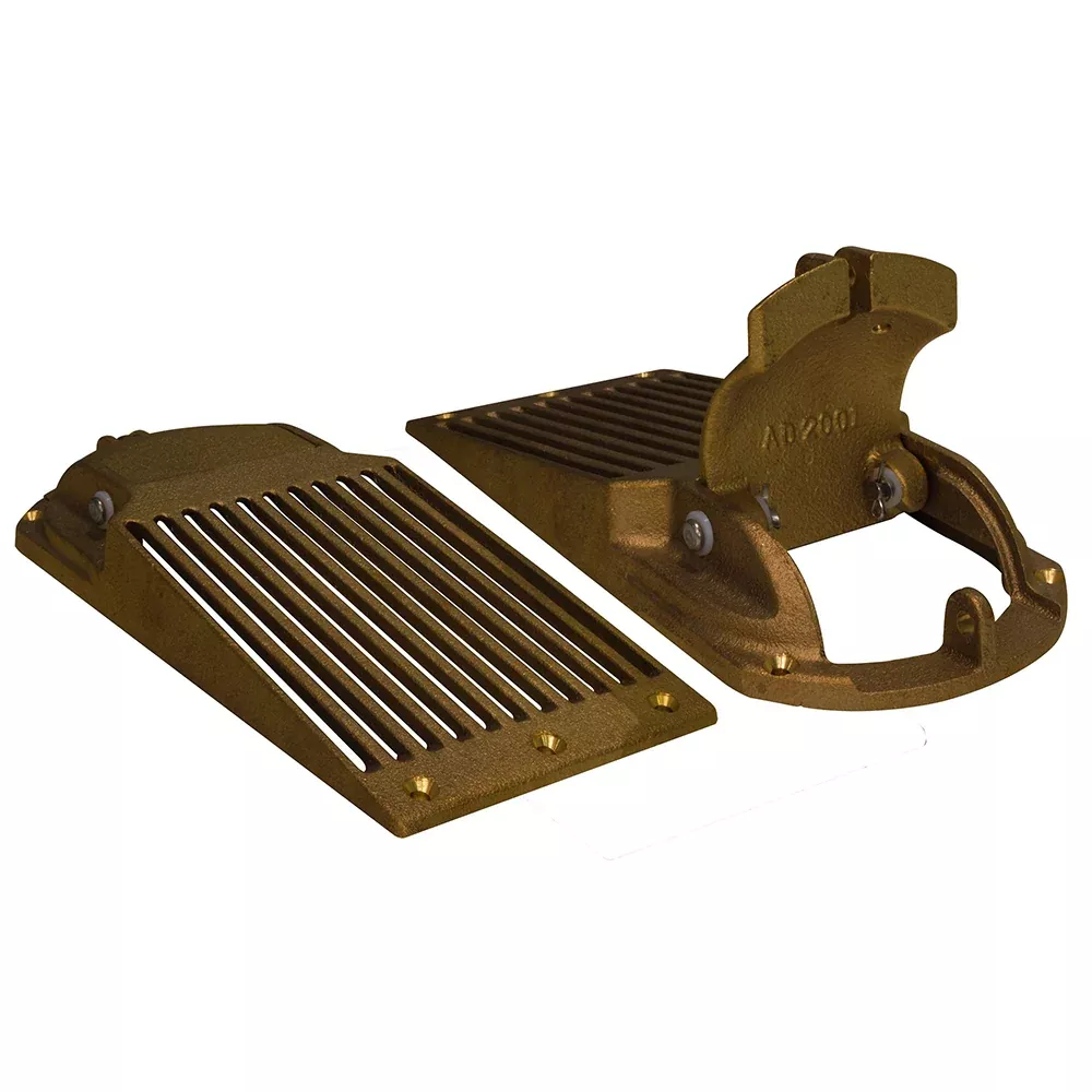 GROCO Bronze Slotted Hull Scoop Strainer w/Access Door f/Up to 1-1/4″ Thru Hull [ASC-1250]