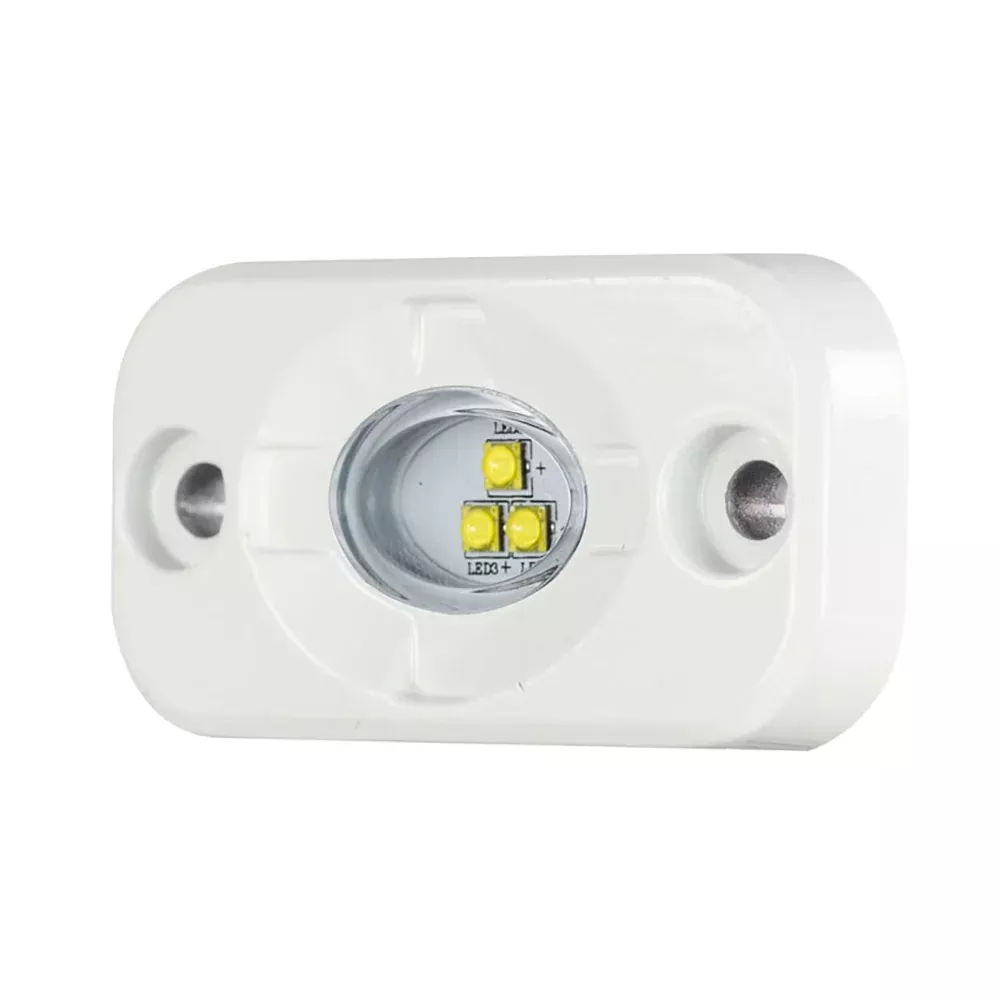 HEISE Marine Auxiliary Accent Lighting Pod – 1.5″ x 3″ – White/White [HE-ML1]