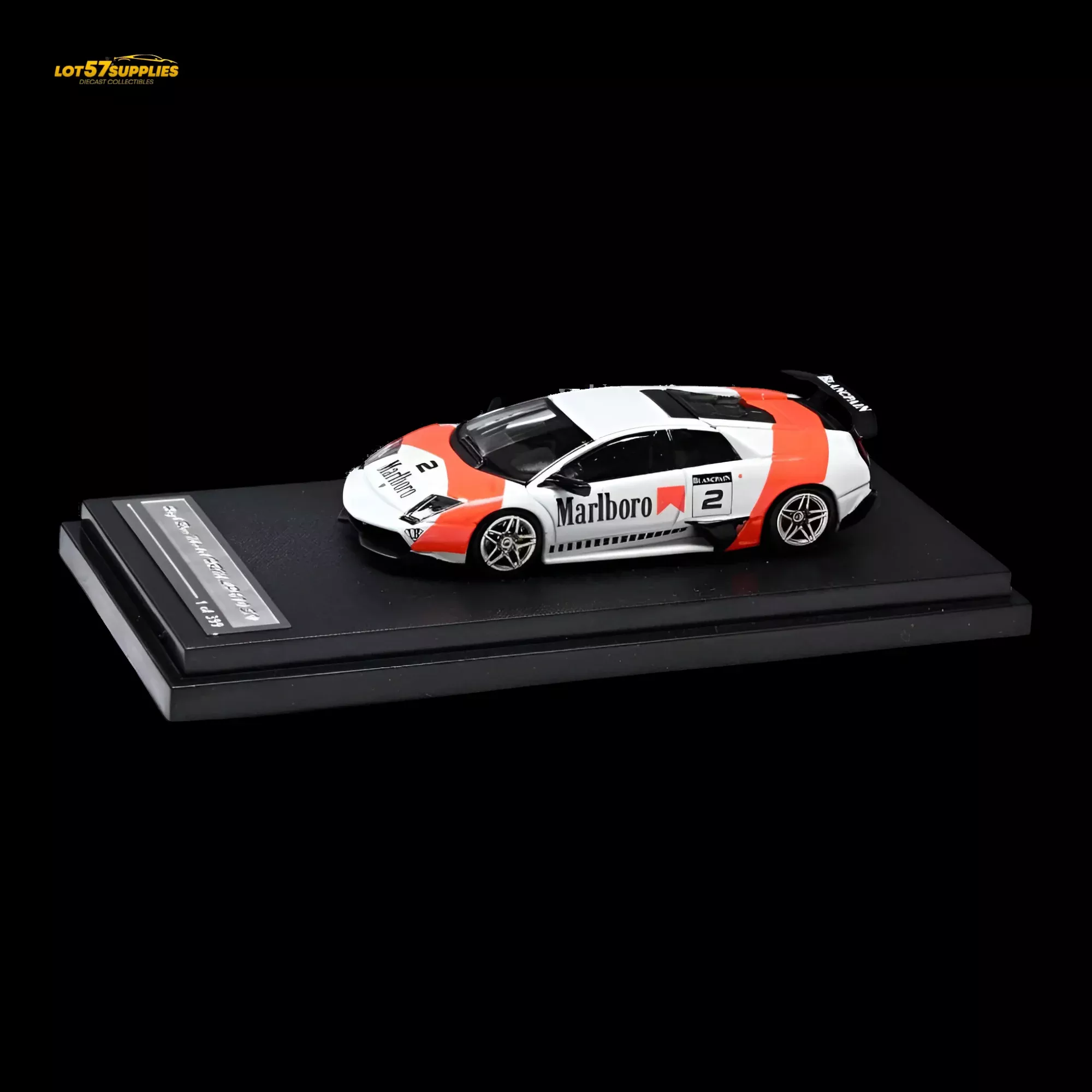 High Rev Model Murcielago LP670-4 SV Red & White Livery 1:64
