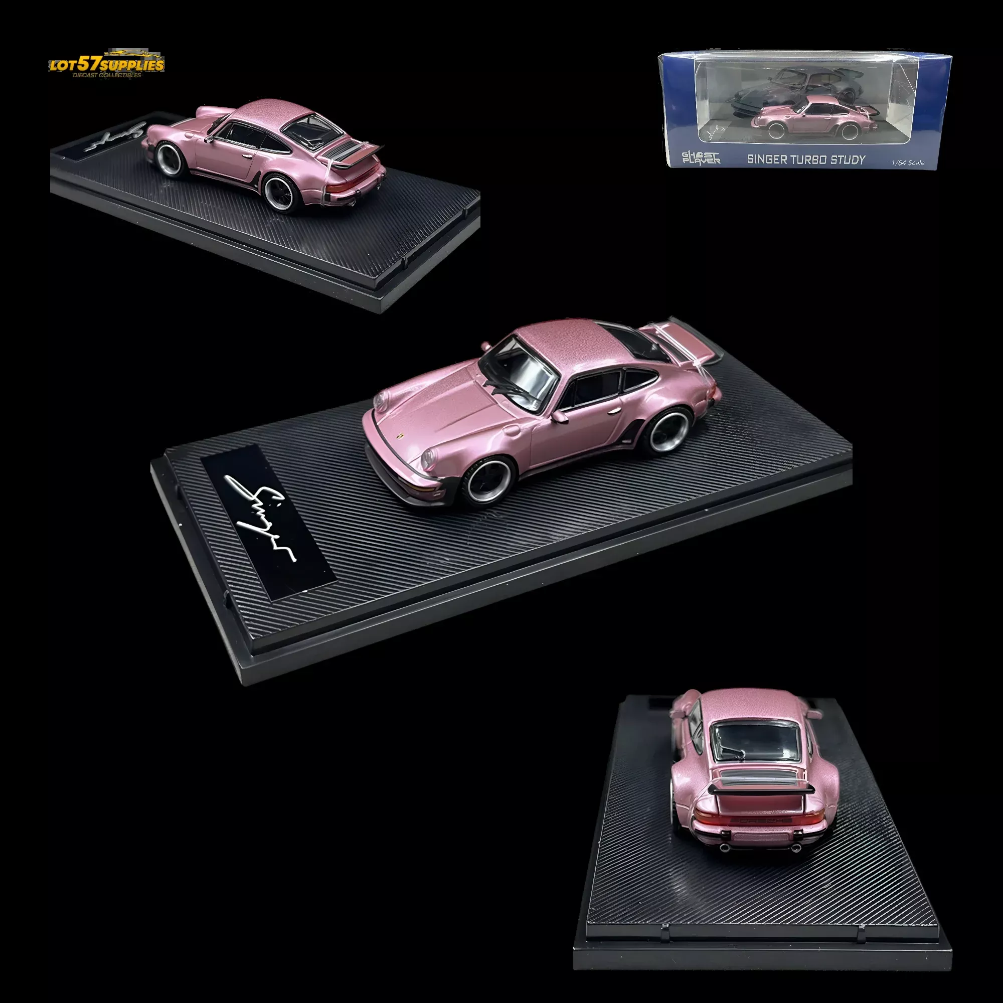 HobbyFans Porsche 930 Singer Pink 1:64