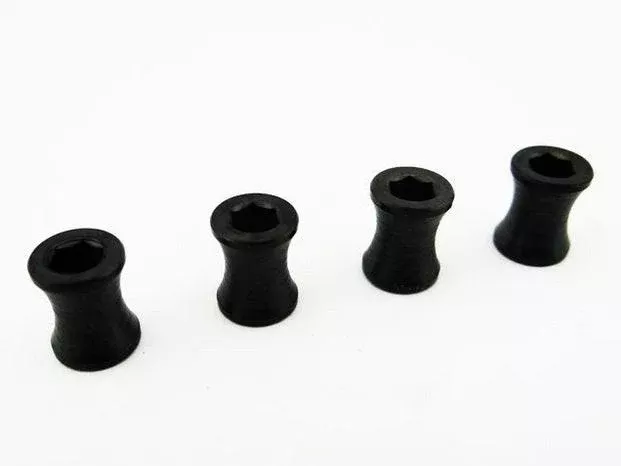 Hot Racing Black Steel M4 Wheel Barrel Nut Fastener