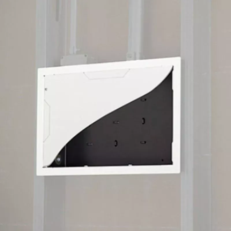 In-Wall Storage Box with Flange and Cover, White By Wiremold WMPAC525FCW