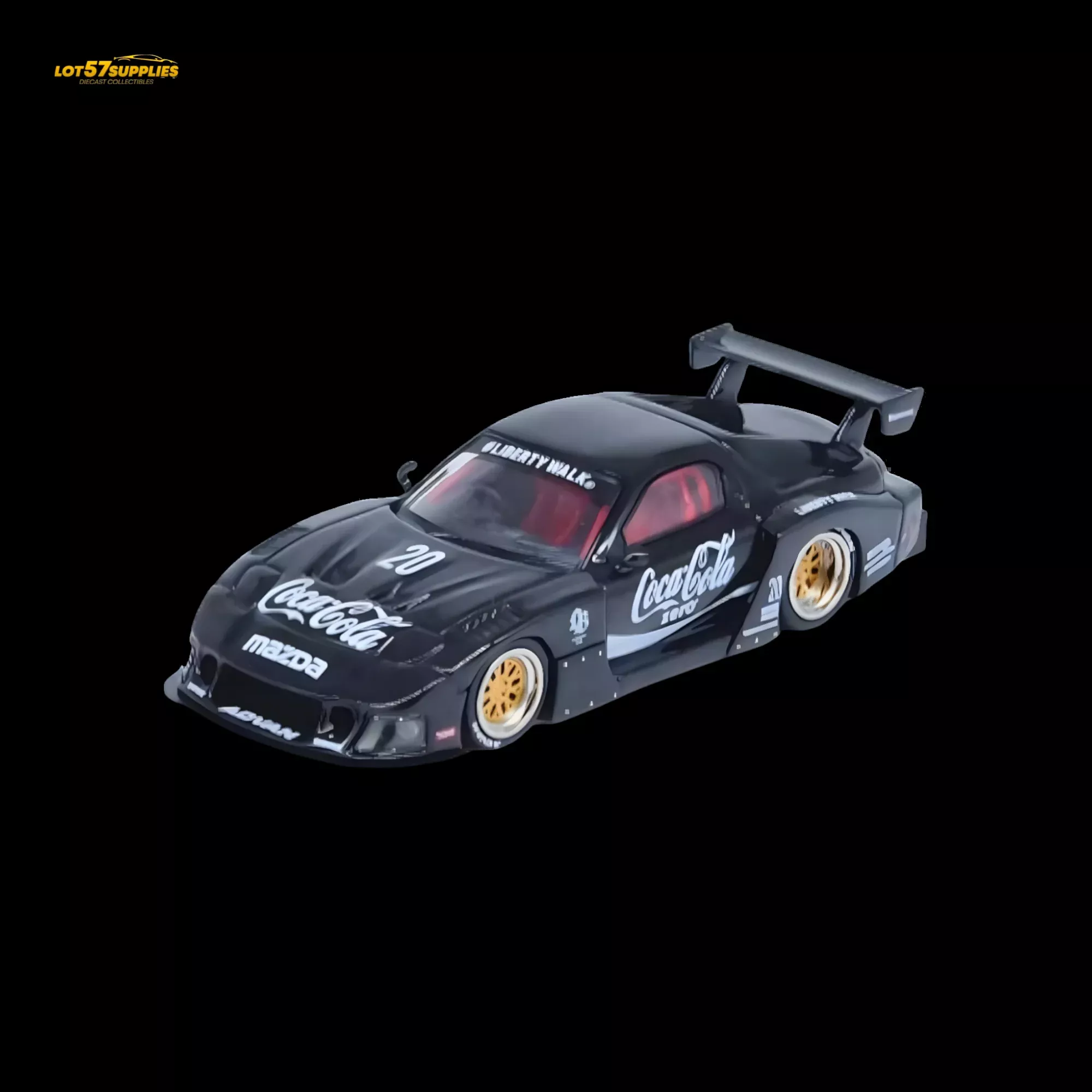 INNO64 Mazda RX-7 LBWK Black 1:64