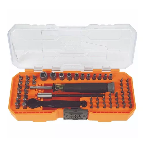 Klein Tools 32787, Precision Ratchet and Driver System, 64-Piece