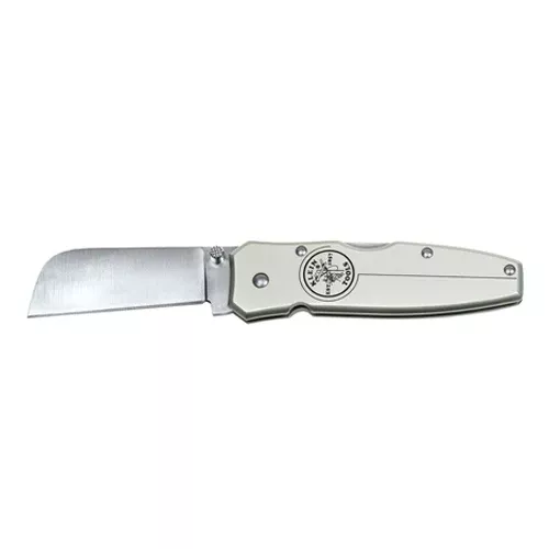 Klein Tools 44007, Lightweight Lockback Knife 2-1/2-Inch Coping Blade, Silver Handle