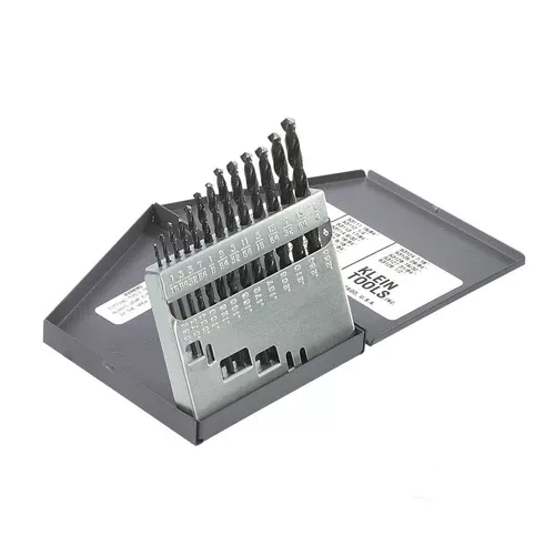 Klein Tools 53002, Regular-Point Drill-Bit Set, 13-Piece