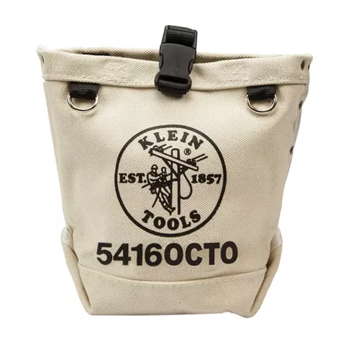 Klein Tools 5416OCTO, Tool Bag, Bull-Pin and Bolt Pouch, Loop Connect, 5 x 5 x 9-Inch