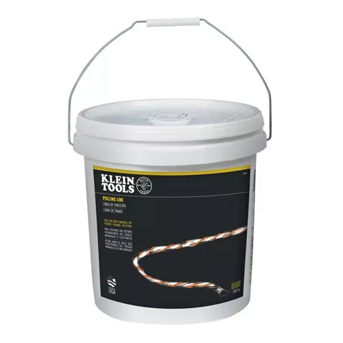 Klein Tools 56110, Poly Pull Line with Orange Tracer 6500-Foot