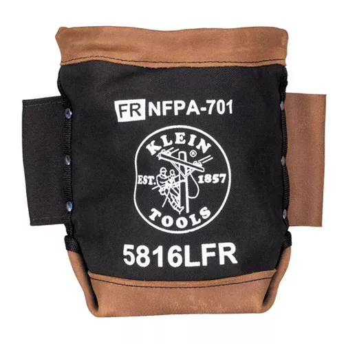 Klein Tools 5816LFR, Bolt Bag, Flame-Resistant Canvas and Leather