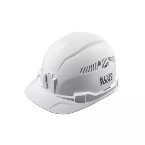 Klein Tools 60105, Hard Hat, Vented, Cap Style, White