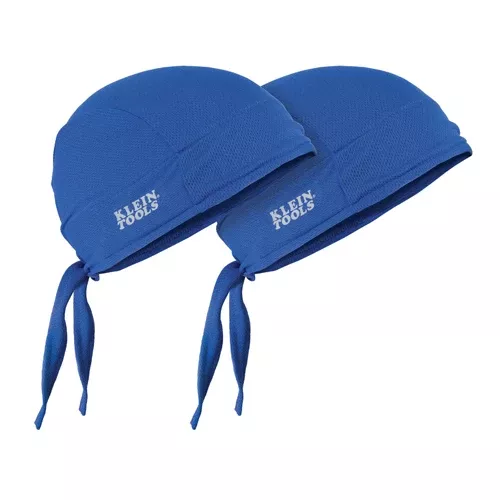 Klein Tools 60180, Cooling Bandana, Blue, 2-Pack