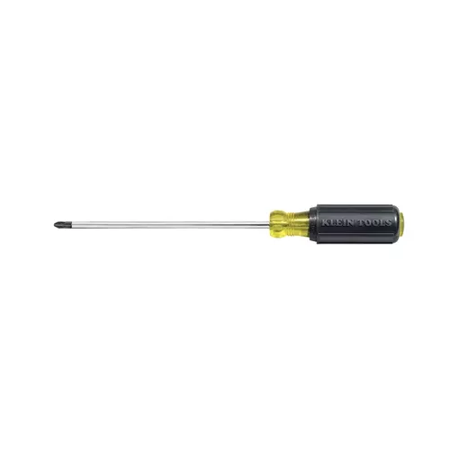 Klein Tools 603-10, #2 Phillips Screwdriver, 10-Inch Round Shank
